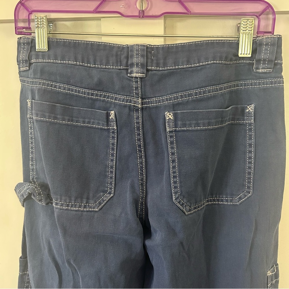 Garage Carpenter Jeans Wide Leg Oversized Slouchy Indigo Blue 100% Cotton Size 1 - Picture 7 of 13